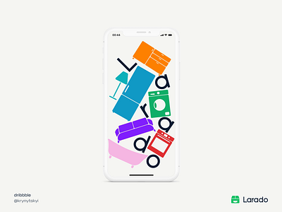 Larado Order Flow animation app branding clean delivery figma ios map minimal mobile simple ui ux