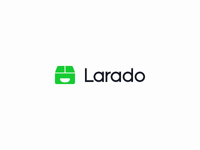 Larado - logotype for delivery service app box branding delivery design flat icon identity logo logotype minimal type