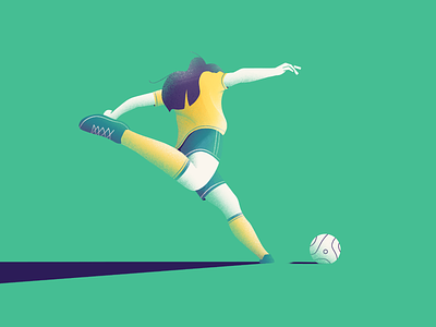 Teed Up illustration kick procreate soccer sports