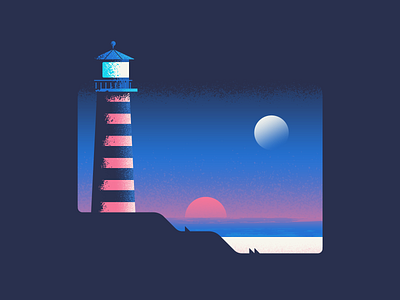 Lighthouse illustration lighthouse nature vector water