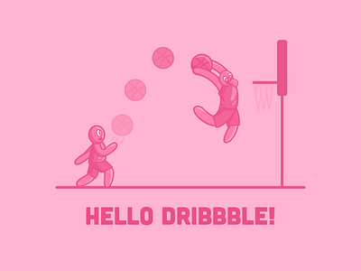 Dribbble Debut debut dribbble illustration invite vector
