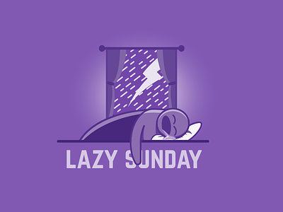 Day 3: Lazy Sunday good day illustration vector