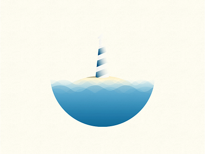 Day 38: Lighthouse good day illustration lighthouse vector water