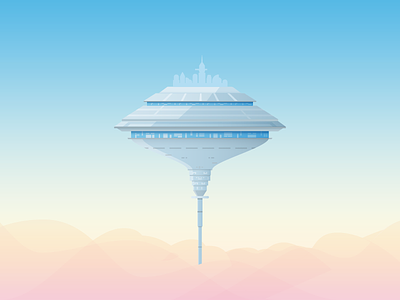 Day 43: Empire Strikes Back bespin good day illustration star wars vector