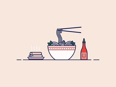 Day 91: Pho-n Day good day illustration lunch pho vector vietnamese