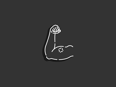 3/100: Biceps/Triceps arm biceps get fit gym icon vector workout