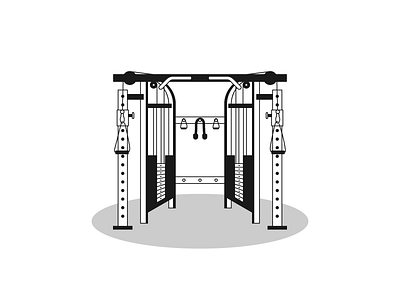 21/100: Cables bw cables get fit gym vector workout