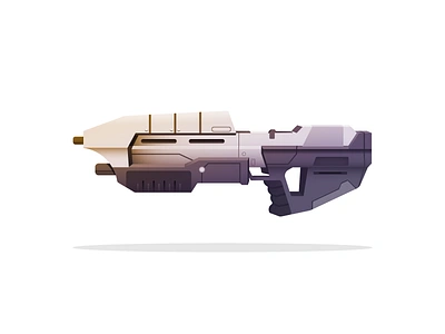 Halo Assault Rifle | Day 16 assault rifle gaming gun halo illustration vector weapon