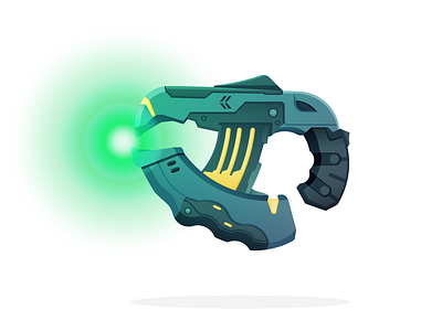 Halo Plasma Pistol | Day 23 gaming halo illustration plasma pistol vector videogame weapon xbox