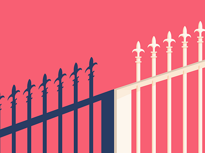 Fence bold fence illustration illustrator simple vector