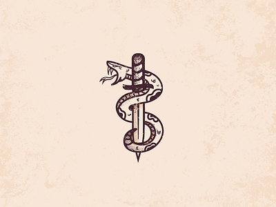 Dagger-v2.jpg dagger illustration illustrator retro snake tattoo vector