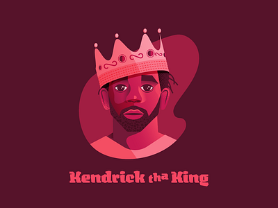 Kendrick tha King illustration illustrator kendrick portrait rap vector
