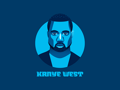 Mr. West illustration illustrator kanye portrait rap vector