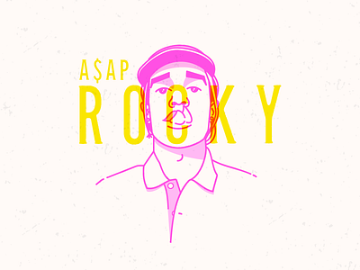 A$AP Rocky illustration illustrator portrait rap rocky vector