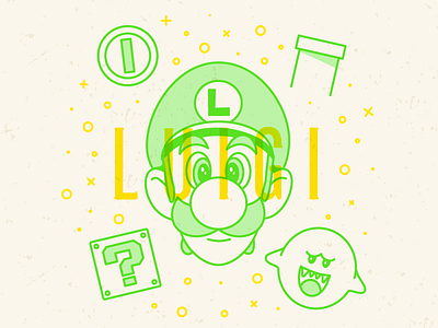 Luigi classic illustration illustrator luigi nintendo vector