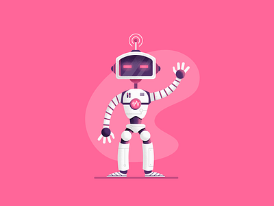 Yearly Robot illustration illustrator robot vector