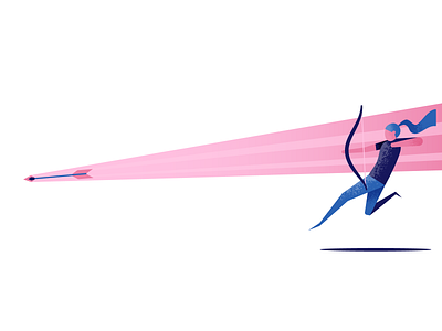 Archer archer arrow bow illustration illustrator vector