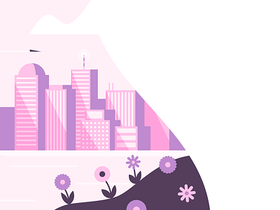 Simple Skyline buildings city illustration illustrator skyline vector