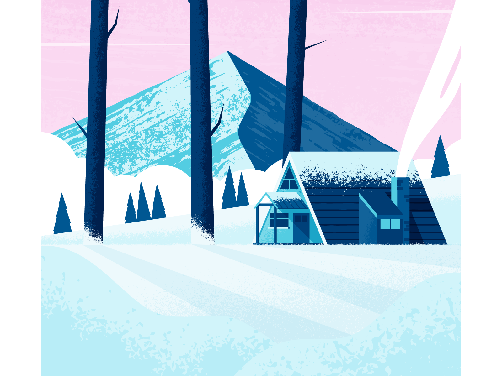 Winter Day By Nick Brito On Dribbble