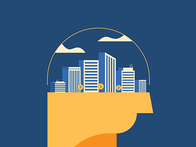 Building Psychology buildings city illustration illustrator psychology sky vector
