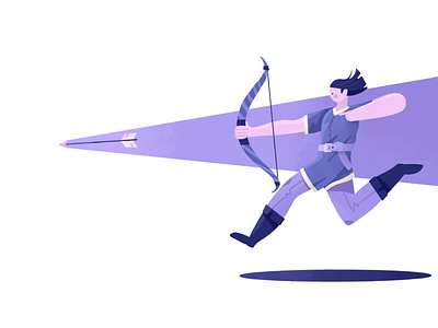 Archer Revisited archer arrow bow illustration procreate