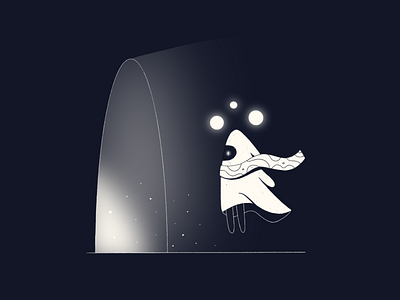 The Door character door illustration magic portal procreate