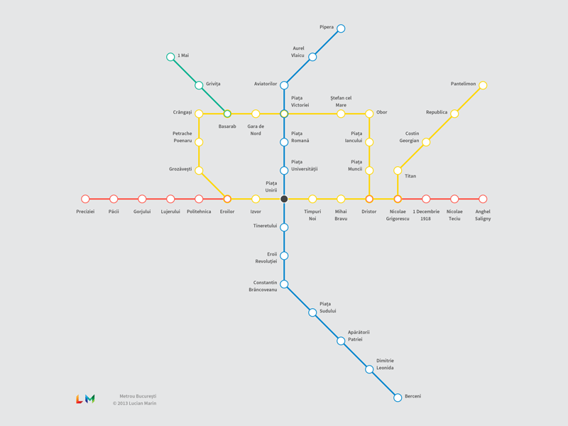 Metrou Bucuresti by Lucian Marin on Dribbble