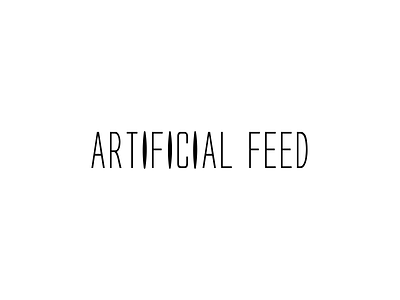 Artificial Feed ai feed font news typeface