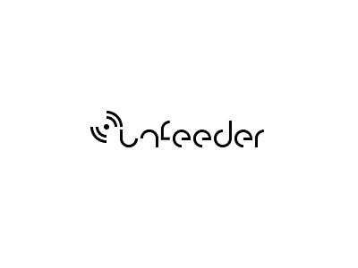 Unfeeder brand feed futuristic logotype simplicity