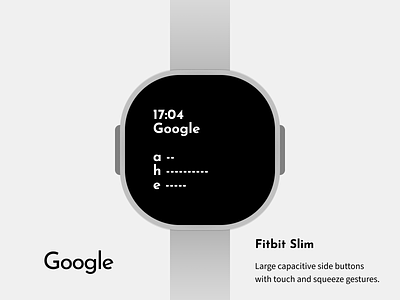 Google Fitbit Slim hardware industrial smartwatch watch