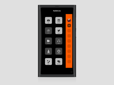 Nokia N9 feat. SimpleX mobile n9 nokia simple ui ux