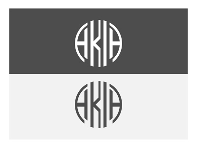 AKIA Logo design flat logo minimal vector