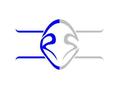 Creative RS Logo design flat logo minimal typography vector