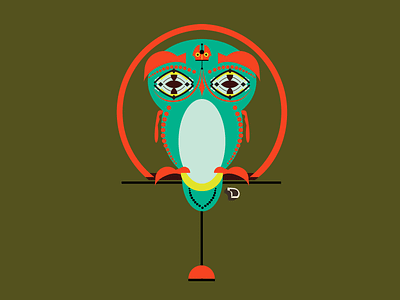Owl bird illustration owl pattern perch
