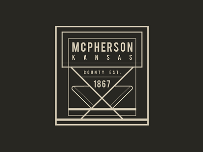 McPherson County 1867 1867 badge kansas line mark mcpherson mcpherson city mcpherson county mcpherson kansas
