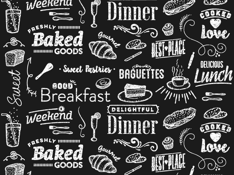 Bakery Pattern by Estudio Sisis on Dribbble