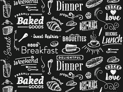 Bakery Pattern by Estudio Sisis on Dribbble