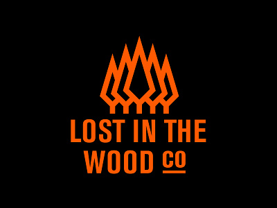 Lost in the Woods co branding carpentry co design forest graphic design handmade logo lost tree trees vector wood