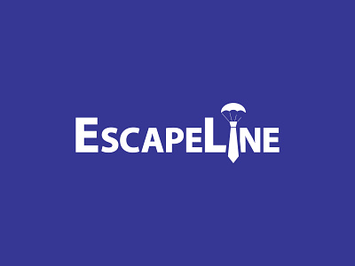 EscapeLine branding building design escape fire graphic design line logo parachute photoshop vector