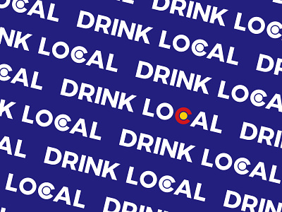 Drink Local beer beer branding blue brand branding co colorado craft craftbeer design drink graphic design ipa local local business logo pattern