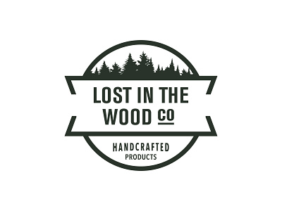 Lost in the Wood C0 brand brand design branding carpentry colorado design dribbble forest graphic design handcrafted logo lost lost type tree woods