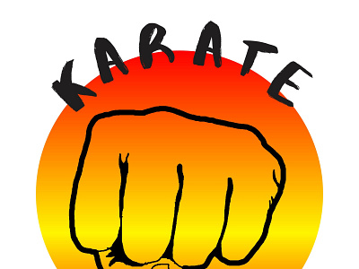 Karate logo illustration for your website or T shirt III design illustration logo sports branding sports logo sportswear tshirt tshirts web