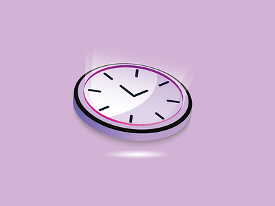 Tic Toc Clock design graphic design illustration vector