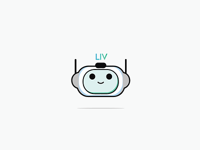 Liv Robot Logo branding design graphic design illustration logo logo design vector
