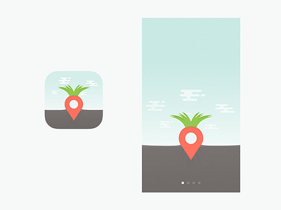 App Icon Design app delivery farm food icon illustration local screen ui ux walkthrough