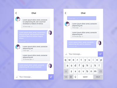 Chat screen app chat ecommerce kit menu minimal product screen ui ux