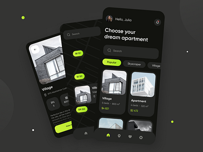 Real Estate App ai app design estate mobile design ui ux