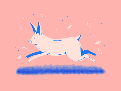 Easter bunny animal bunnies bunny character easter fantasy handdrawn procreate texture