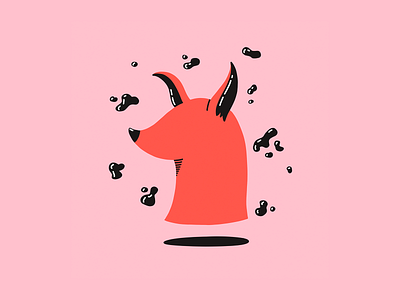 Dog character character design character illustration dog illustration ipad pink procreate
