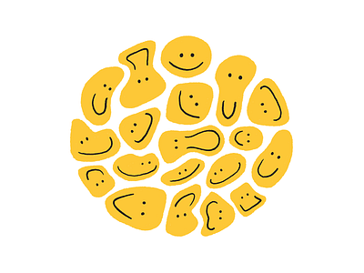 🙂🙃 drawing emoji face faces happy illustration procreate smile smiles smiley yellow